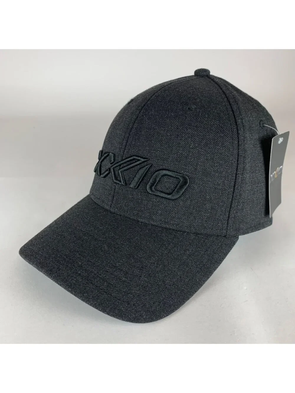 XXIO Golf Mens Black Wool Blend Strapback Adjustable Hat New